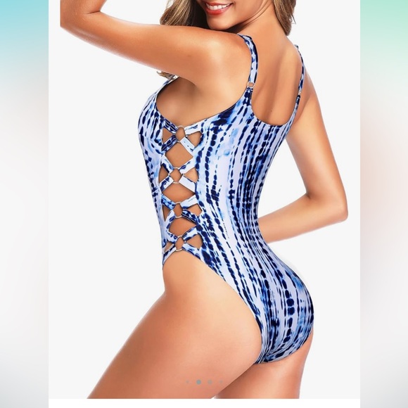 NWT Tempt Me Side Crisscross One Piece - Picture 2 of 11